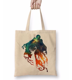 Harry Potter Patronus Bez Çanta Uzun Saplı
