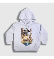 Presmono Unisex Çocuk Beyaz Poster Yüzüklerin Efendisi The Lord Of The Rings Kapüşonlu Sweatshirt 361962tt