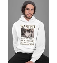 Wanted Light Yagami Baskılı Unisex Oversize Anime Hoodie