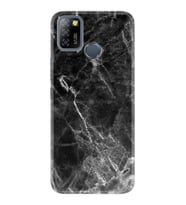 INFINIX Smart 4 5 6 Zero 8 S5 Pro Kılıf Desemli Silikon Kara Mermer 1375