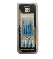 Caretta C8 8cm 5.5gr 5+3 Silikon Yem Silver Blue