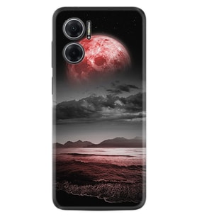 Xiaomi Redmi Note 11E Kılıf Resimli Desenli Silikon Platinium Series Red World 1836