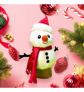 Yılbaşı Hediyesi, Yılbaşı Süsü Peluş Kardan Adam 25 Cm-