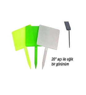 Açılı Saplamalı Etiket Büyük Boy (10 Lu Paket)-yeşil