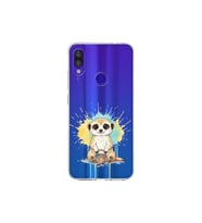 Redmi Note 7 Pro ile Uyumlu Splash Mirket Tasarımlı Şeffaf Silikon Kılıf