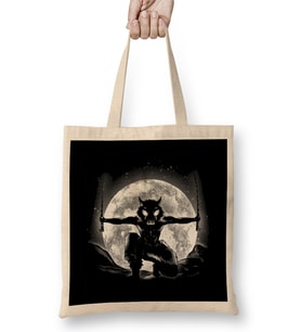 Moonlight Boar Bez Çanta Uzun Saplı