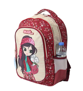 MUST 584982 Flower Girl Luna İlkokul Sırt Çantası-Bordo