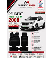 PEUGEOT HYBRIT 1.2 2008 - 2025 Araca Özel Kauçuk 3D Profesyonel Oto Paspası
