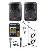 Lastvoice Ample Little Paket-2 Aktif hoparlör ve Mixer Full Ses Sistemi Seti