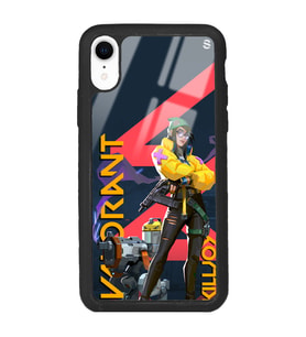 iPhone XR Valorant Killjoy Tasarımlı Glossy Telefon Kılıfı