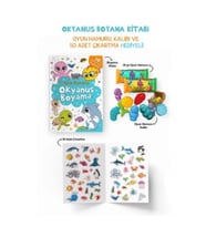 Okyanus Boyama Kitabı - Oyun Hamuru, Oyuncak ve Çıkartma Hediyeli