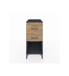 Kronos Komodin 2 Çekmeceli 44x59x96 Antrasit-Çam