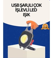 Usb Şarjlı Mini Led Anahtarlık Fener