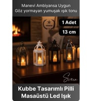 #Ramazan Asılabilir Plastik Led Işık Dekoratif Lamba Kubbe Kandil Hediyelik Süs Biblo Aydınlatma