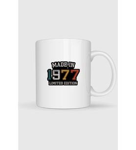 Made İn 1977 Limited Edition Tasarımlı Kupa Bardak