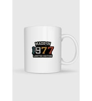 Made İn 1977 Limited Edition Tasarımlı Kupa Bardak