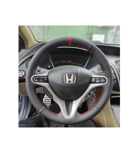 Honda Civic Fd6 Araca Özel Direksiyon Kılıfı (noktalı Düz Kırmızı Yüzüklü)