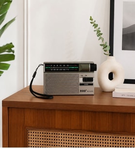 ULTRATEKNO RD-331RG FM AM Cep Radyosu Şarjlı Taşınabilir Radyo Type-C Şarjlı 2 Bantlı Acil Durum Deprem Radyosu Kulaklık Girişli