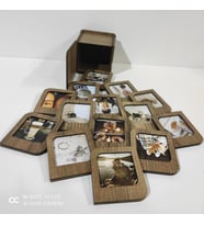 Kişiye Özel Polaroid Resim Çerçevesi  Kahverengi