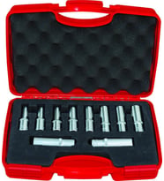 İzeltaş 1/2" 10 Parça Altı Köşe Derin Lokma Anahtar Takımı 1108006010