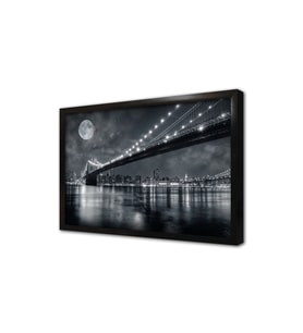 Manhattan Gece Çerçeveli Mdf Tablo