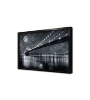 Manhattan Gece Çerçeveli Mdf Tablo