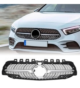A Serisi W177 Ön Panjur Krom/Gümüş Diamond Kameralı 2019 Sonrası