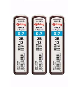 0.7 Mm Uç Min Siyah 3 Adet Rotring Siyah Kalem Uçu 0.7 Mm 3 Adet