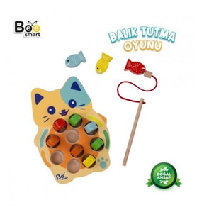 Smart Ahşap Balık Tutma Oyunu (Çok Renkli)