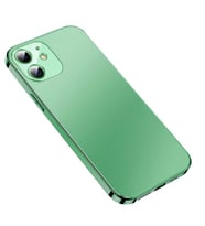 Uyumlu Model Apple iPhone 12 Kılıf Slim 13serisi Orijinal Renk Kapak (Yeşil)