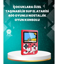 Tv Çıkışlı Mini Retro El Konsolu 400 Oyunlu