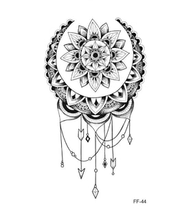 FF-044 ORTA BOY ETNİK ŞEMA DESEN GEÇİCİ DÖVME-TATTO