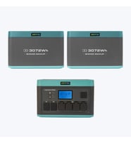 ANTFEA H2400 Pro Taşınabilir Güç Kaynağı + 2 adet BH2400 Backup Yedek Batarya [ 2.4 kW / 8 kWh ]