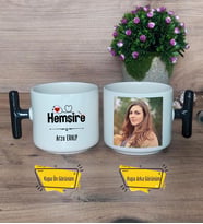 Hemşire Kupa Bardak Fotoğraflı T Siyah Kulplu Tıp Bayramı Hediyesi Hemşireler Günü Hediyesi