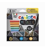 Carioca 8 Renk Fine Tip Metalik Keçeli Kalem Seti 43162