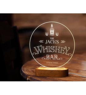 BK Gift Kişiye Özel Bar Tasarımlı Led Lamba, Gece Lambası, Ev Dekorasyonu, Işıklı Pleksi Biblo-20