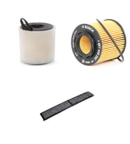Bosch Filtre Bakım Seti BMW 1 SERİSİ E81 E87 120 i Benzinli 2004-2010 Hava + Yağ F. + Polen Filtre Bosch