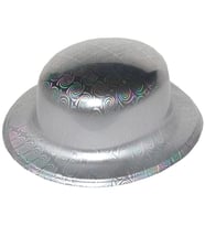 Durukar® Gümüş Renk Hologramlı Plastik Yuvarlak Melon 27x24 cm