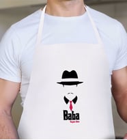 BK Gift Kişiye Özel Godfather Baba Tasarımlı Beyaz Mutfak Önlüğü-11