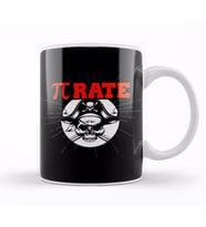 Funny Pi Pie Pirate Pierate Pi Rate Math Joke Pun Kupa Bardak Porselen