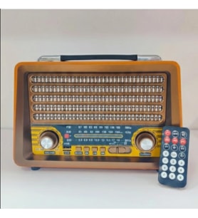 Rt-750 Büyük Boy Nostajık Radyo Bluetooth Müzik çalar (Kahverengi)