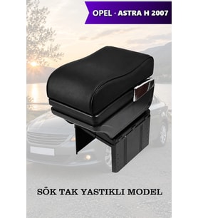opel astra h 2007 kol dayama Lüks Siyah geniş model Yastıklı Deri