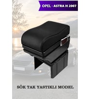 opel astra h 2007 kol dayama Lüks Siyah geniş model Yastıklı Deri