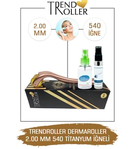 Trendroller Dermaroller 2.00mm Titanyum 540 Iğne Orijinal Derma Roller