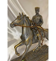 Atatürk At Üzerinde Mustafa Kemal Atatürk Biblosu Yurtta Sulh Cihanda Sulh (Gri)