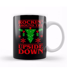 Rocking Around The Upside Down Stranger Things Kupa Bardak Porselen
