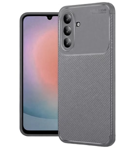 Mey İthalat® Samsung Galaxy A36 Kılıf Auto Focus Karbon Kapak - Gri