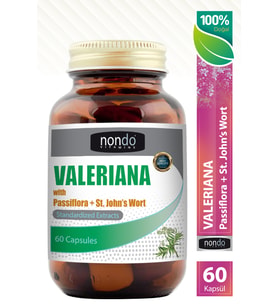 Valeriana 60 Kapsül (PASİFLORA, KEDİ OTU, SARI KANTARON)