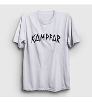 Presmono Unisex Beyaz Logo Kampfar Metal T-Shirt 423823tt (Beyaz)