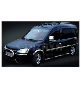 Opel Combo Uyumlu C Krom Yan Kapı Çıtası 4 Parça 2001-2011